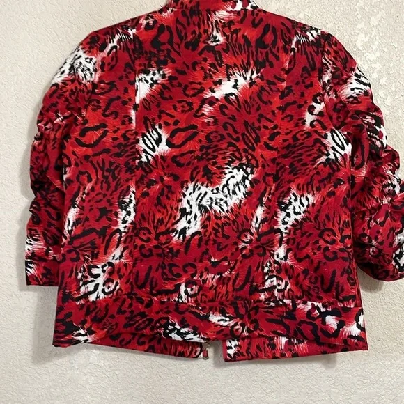 TONI MORGAN ANIMAL PRINT BLAZER - Picture 8 of 10